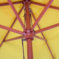 Sonnenschirm Florida Marktschirm Ø3m Holz gelb