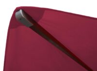 Sonnenschirm JAM-C57 Holz eckig 4x4m Seilzug bordeaux