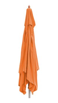 Sonnenschirm JAM-C57 Holz eckig 4x4m Seilzug terracotta