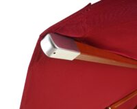 Sonnenschirm JAM-C57 Holz rund Ø3m Seilzug bordeaux