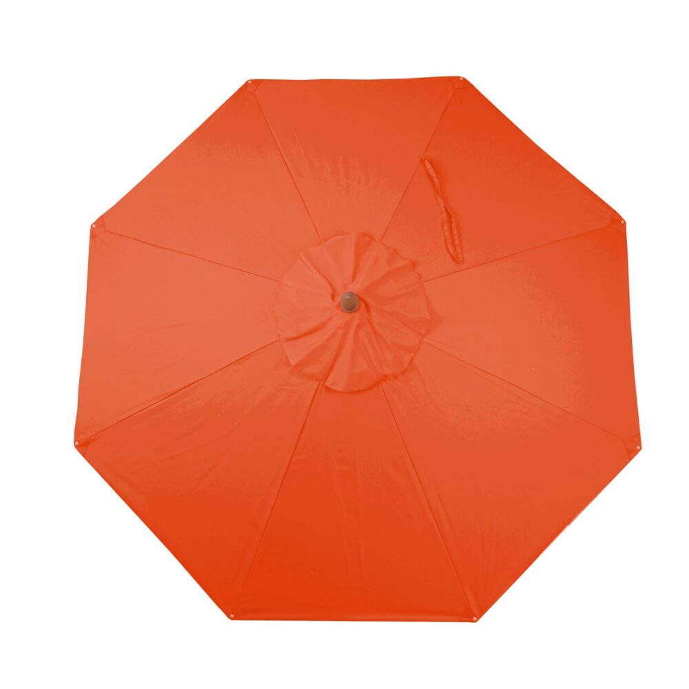 Sonnenschirm JAM-C57 Holz rund Ø3m Seilzug terracotta