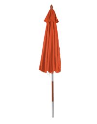 Sonnenschirm JAM-C57 Holz rund Ø3m Seilzug terracotta