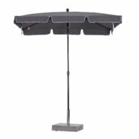 Sonnenschirm rechteckig L200 x B125 neigbar - grau