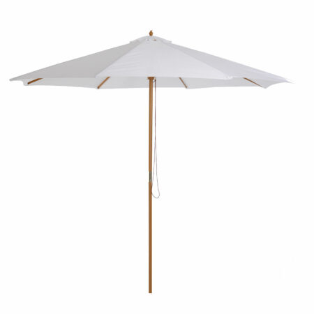 Sonnenschirm ∅300cm Holzschirm Balkonschirm creme