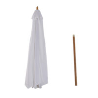 Sonnenschirm ∅300cm Holzschirm Balkonschirm creme