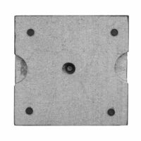 Sonnenschirmständer Schirmständer Granit ~ 24kg eckig schwarz