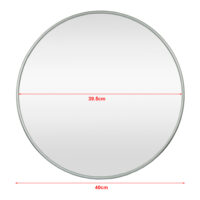 Wandspiegel Ordona Ø40cm Graphitgrau