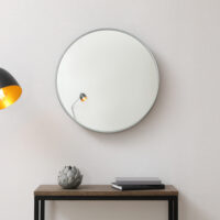 Wandspiegel Ordona Ø40cm Graphitgrau