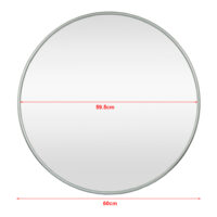 Wandspiegel Ordona Ø60cm Graphitgrau