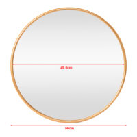 Wandspiegel Ordona Ø50cm Gold