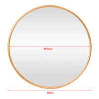 Wandspiegel Ordona Ø60cm Gold