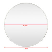 Wandspiegel Ordona Ø40cm Champagner Silber