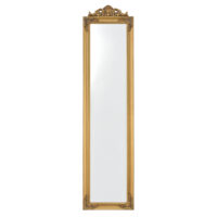 Standspiegel Arezzo 160x40cm Rechteckig Kippbar Barock Gold