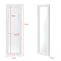 Wandspiegel Livorno 132x42cm Ganzkörperspiegel Antik Weiss