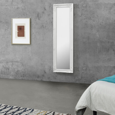 Wandspiegel Livorno 132x42cm Ganzkörperspiegel Antik Weiss