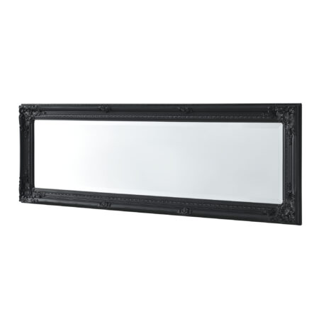 Wandspiegel Livorno 132x42cm Ganzkörperspiegel Antik Schwarz