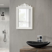 Wandspiegel Balvano weiss matt 60x40cm