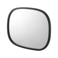 Wandspiegel Copertino 70x50cm Schwarz matt