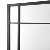 Wandspiegel Colobraro Schwarz matt