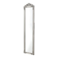 Standspiegel Arezzo 160x40cm Rechteckig Kippbar Barock Silber