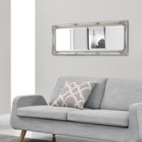 Wandspiegel Livorno 132x42cm Ganzkörperspiegel Antik Silber