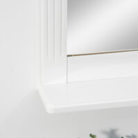 Spiegel mit Ablage Badezimmerspiegel Wandspiegel 55x12x64cm