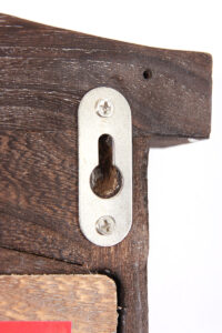 Spiegelfenster mit Fensterläden Shabby Chic ~ braun