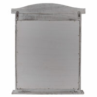 Spiegelfenster mit Fensterläden Shabby Chic ~ grau