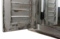 Spiegelfenster mit Fensterläden Shabby Chic ~ grau