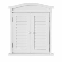 Spiegelfenster mit Fensterläden Shabby Chic ~ weiss lackiert