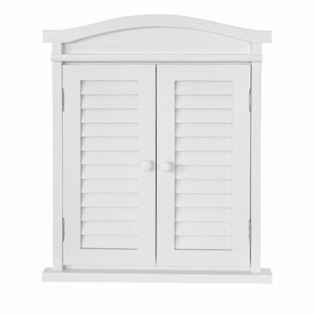 Spiegelfenster mit Fensterläden Shabby Chic ~ weiss lackiert