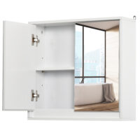 Spiegelschrank Badezimmerschrank Hängeschrank 48x145x45cm