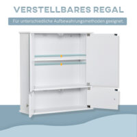 Spiegelschrank Badezimmerschrank Weiss 55x175x60cm