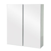 Spiegelschrank Badschrank Hängeschrank hochglanz 70x60x16cm grau