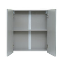 Spiegelschrank Badschrank Hängeschrank hochglanz 70x60x16cm grau