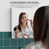 Spiegelschrank Badspiegelschrank mit 3 Innenböden 54x13x60cm