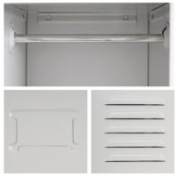 Spind Kleiderspind Personalschrank 180x30x50cm ~ grau