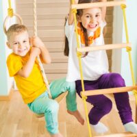 Sprossenwand Set inkl. Klimmzugstange Ringe Trapez bis 100kg