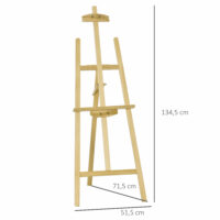 Staffelei Holz Natur Holzstaffelei 134