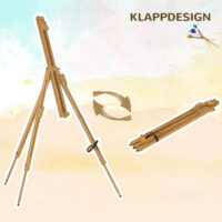 Staffelei höhenverstellbar klappbar natürliches Buchenholz