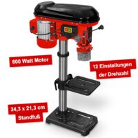 Standbohrmaschine Tischbohrmaschine 600W - 12 Geschwindigkeiten