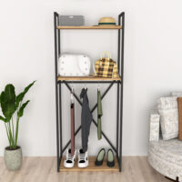 Garderobenständer Ulstein 160x66x34cm Eichenoptik