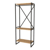 Garderobenständer Ulstein 160x66x34cm Eichenoptik
