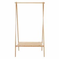 Standgarderobe Kleiderständer - Bambus klappbar 150x84x57cm