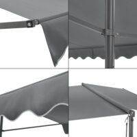 Standmarkise Selenizza freistehend 500x300x260cm Dunkelgrau