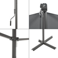 Standmarkise Selenizza freistehend 500x300x260cm Dunkelgrau