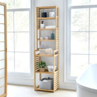 Standregal 165x42x28cm Bambus Natur