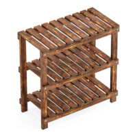 Standregal Suram 60x60x30cm Holz Dunkler Holzton