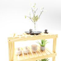 Standregal Suram 60x60x30cm Holz Natur
