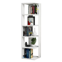 Standregal mit 5 Ablagen Weiss